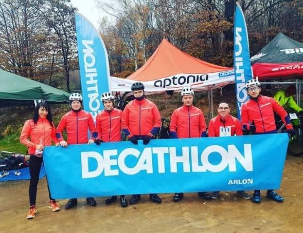 Photo de la team triathlon du decathlon arlon