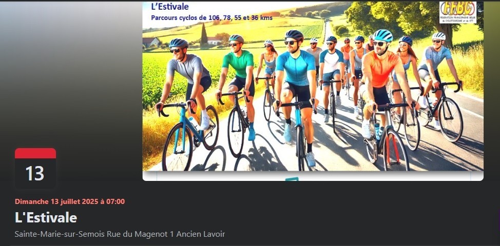 Cyclo à Sainte-Marie le 130725