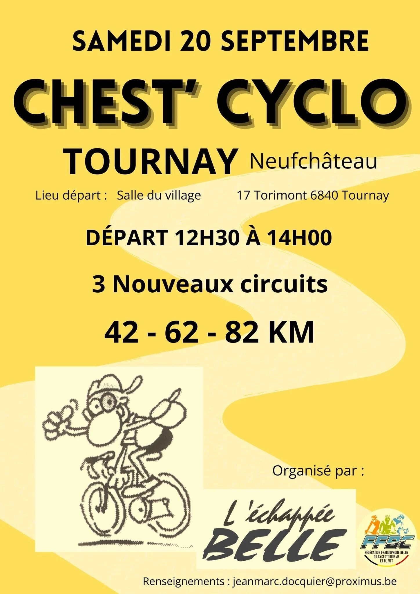 Cyclo à Tournay (Neufchâteau) le samedi 200925
