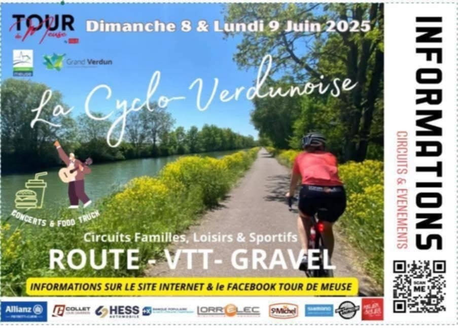 Cyclos vtt et Gravel a F Verdun le 090625