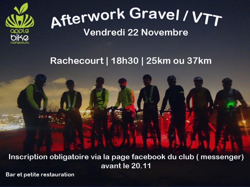 Gravel et vtt nocturne à Rachecourt le 22/11/24