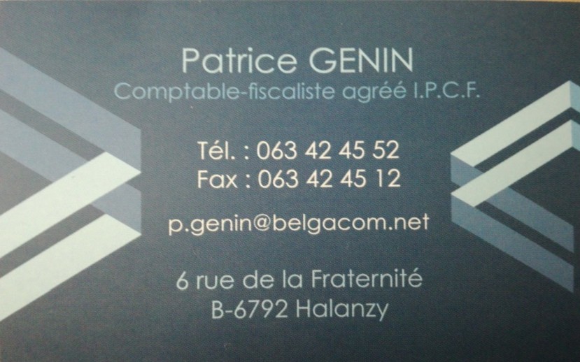 Patrice GENIN  Comptable -fiscaliste HALANZY