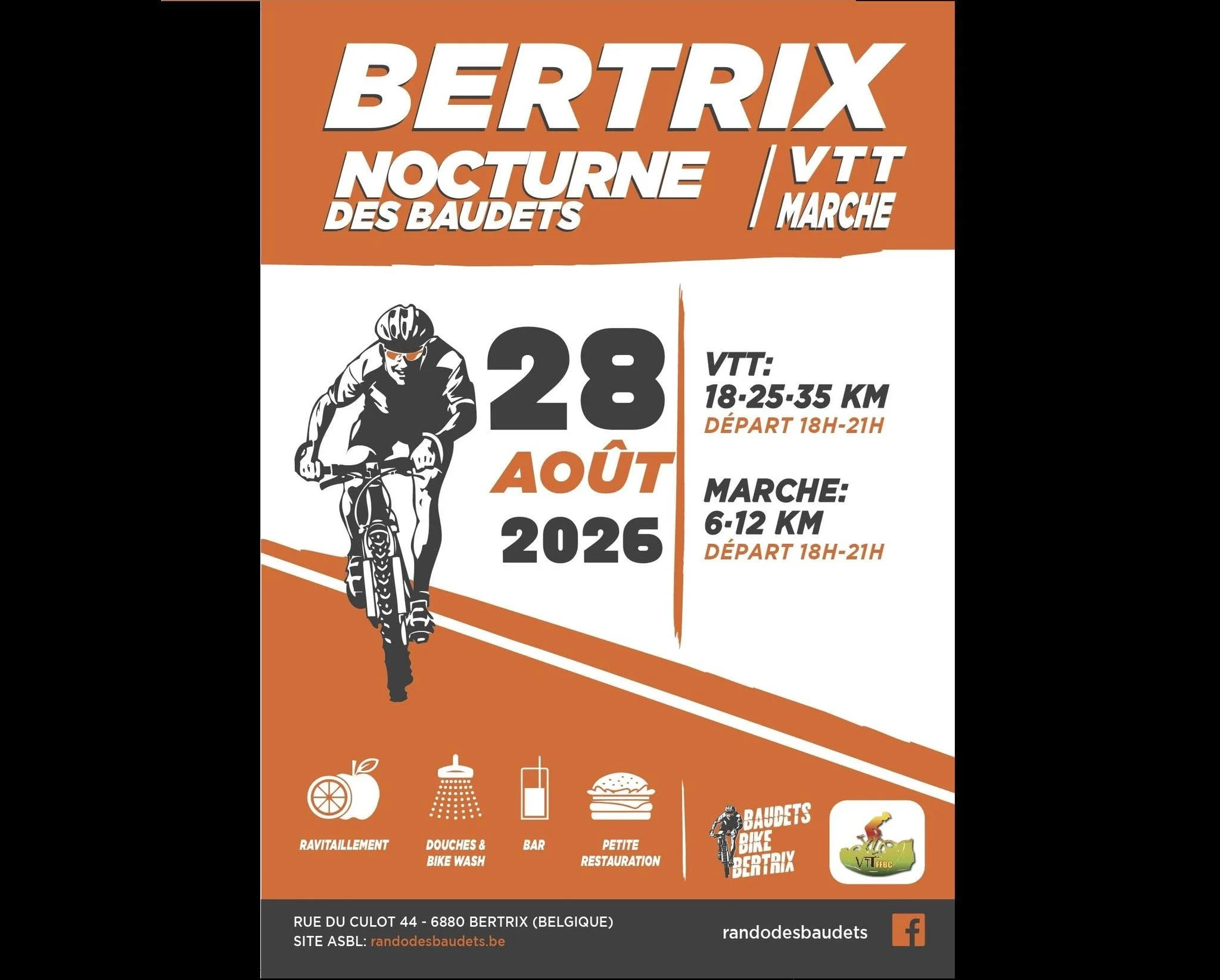 Vtt et marche nocturne a bertrix le 280826