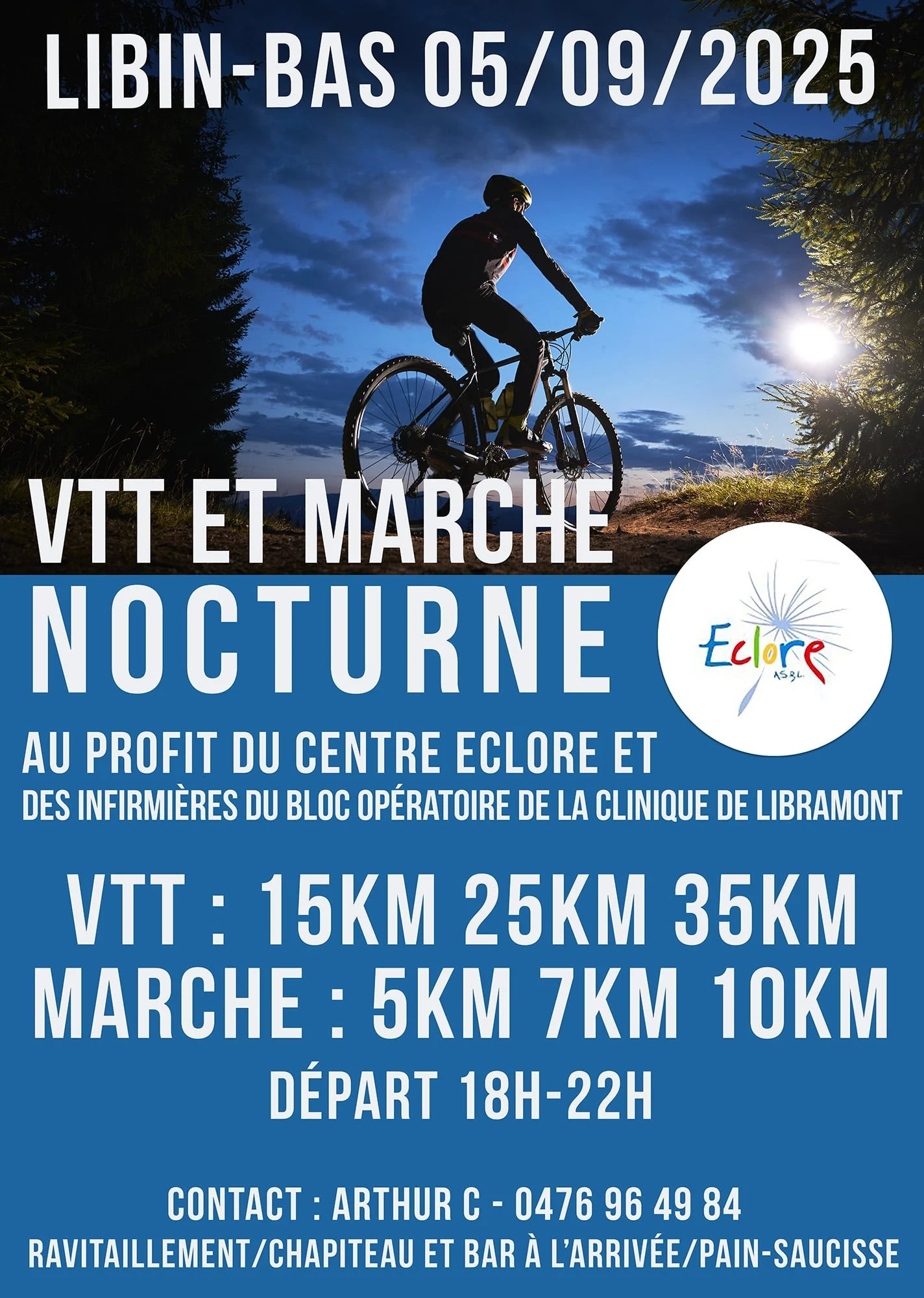 Vtt et marche nocturne à Libin-Bas le 050925