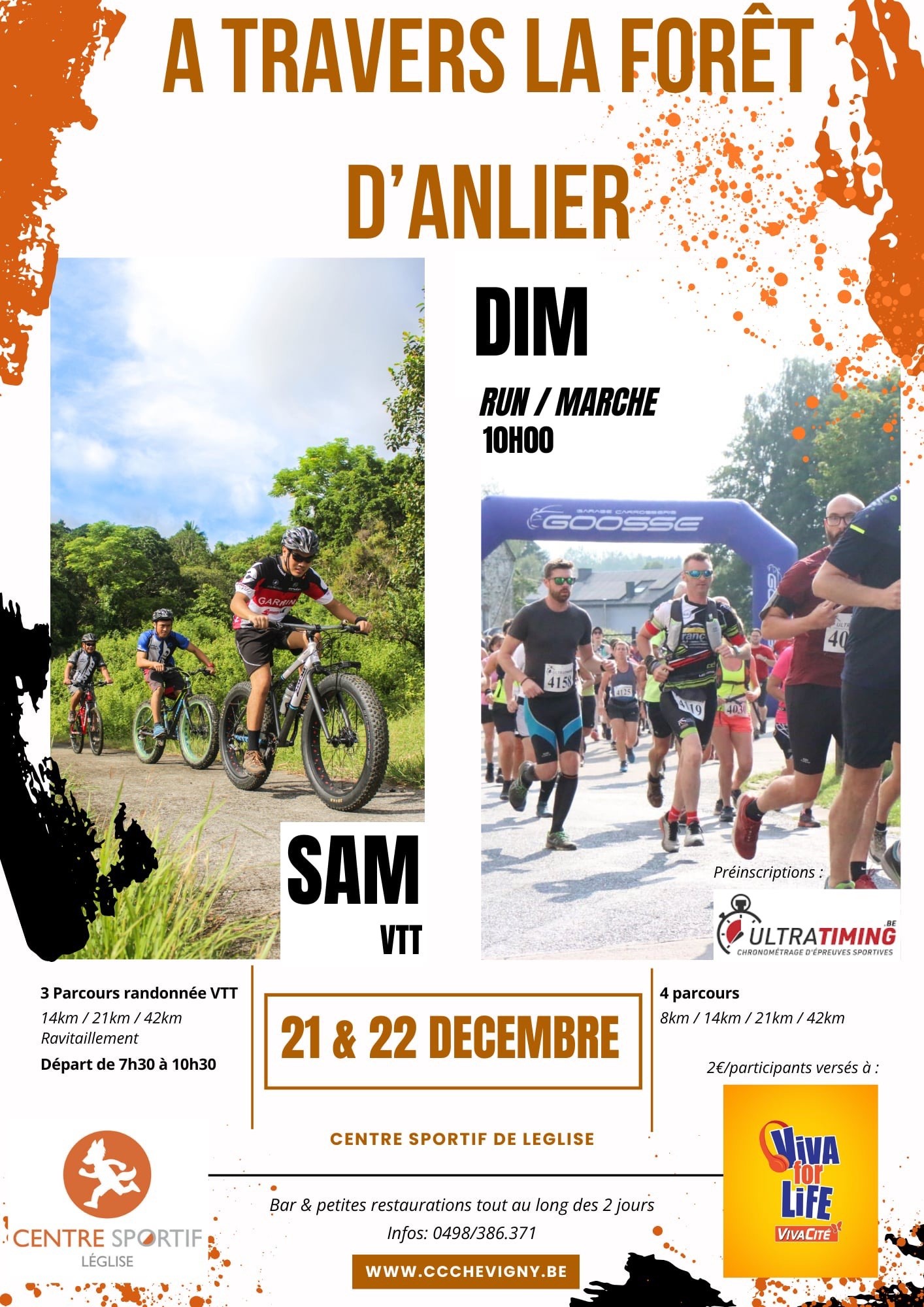 Vtt run et marche a leglise les 21 et 221224