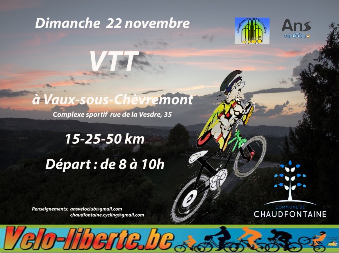 VTT Vaux sous Chévremont 221115