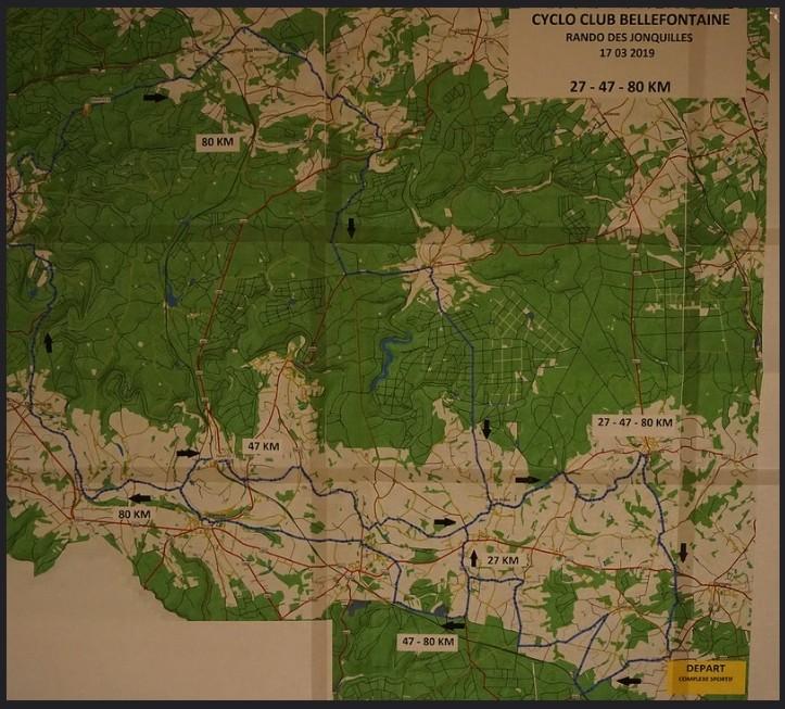 Carte des parcours des jonquilles 170319