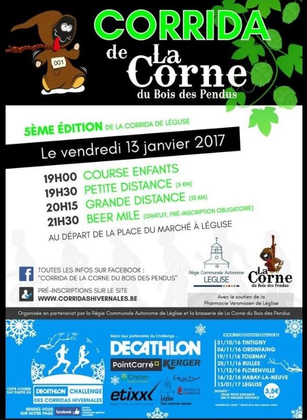 Corrida de la corne du bois des pendus leglise le 130117