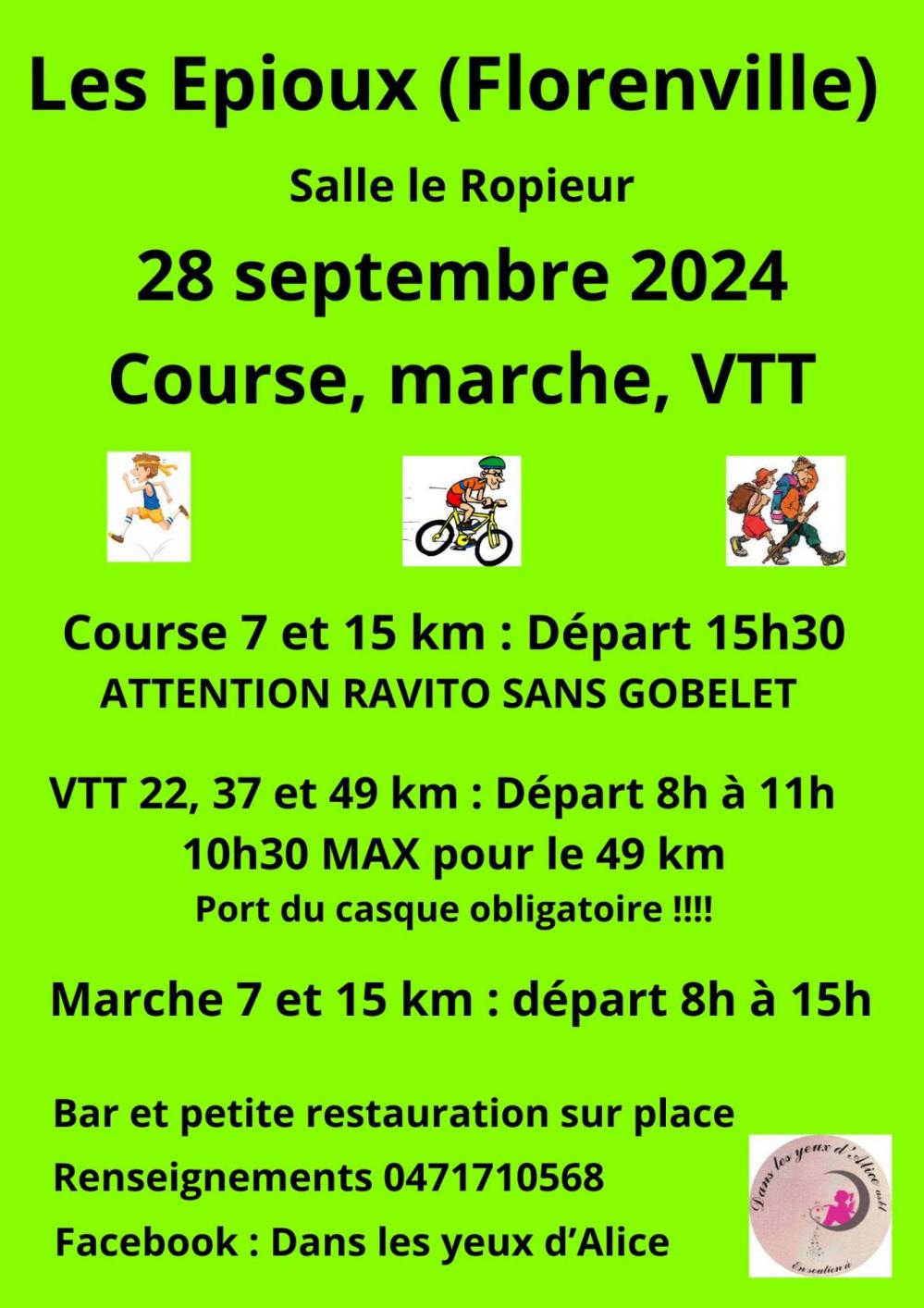 Course vtt et marche a florenville le 280925