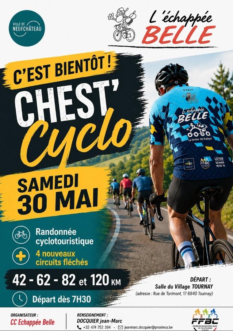 Cyclo à Tournay Neufchâteau le samedi 300526