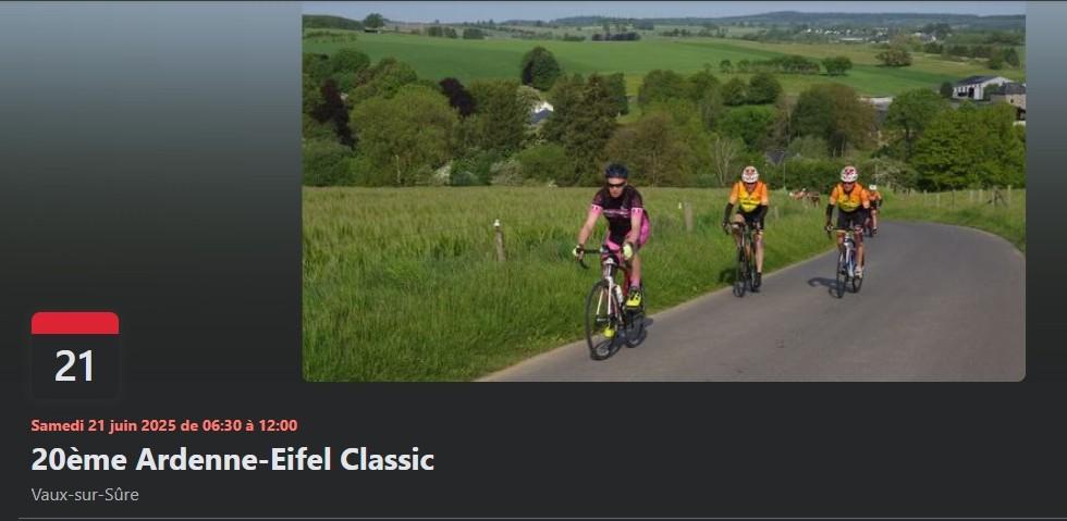 Cyclo à Vaux-Sur-Sûre le 210625
