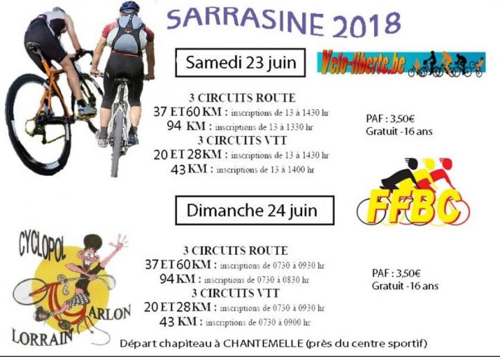 Cyclo et VTT a chantemelle les 23 et 24062018