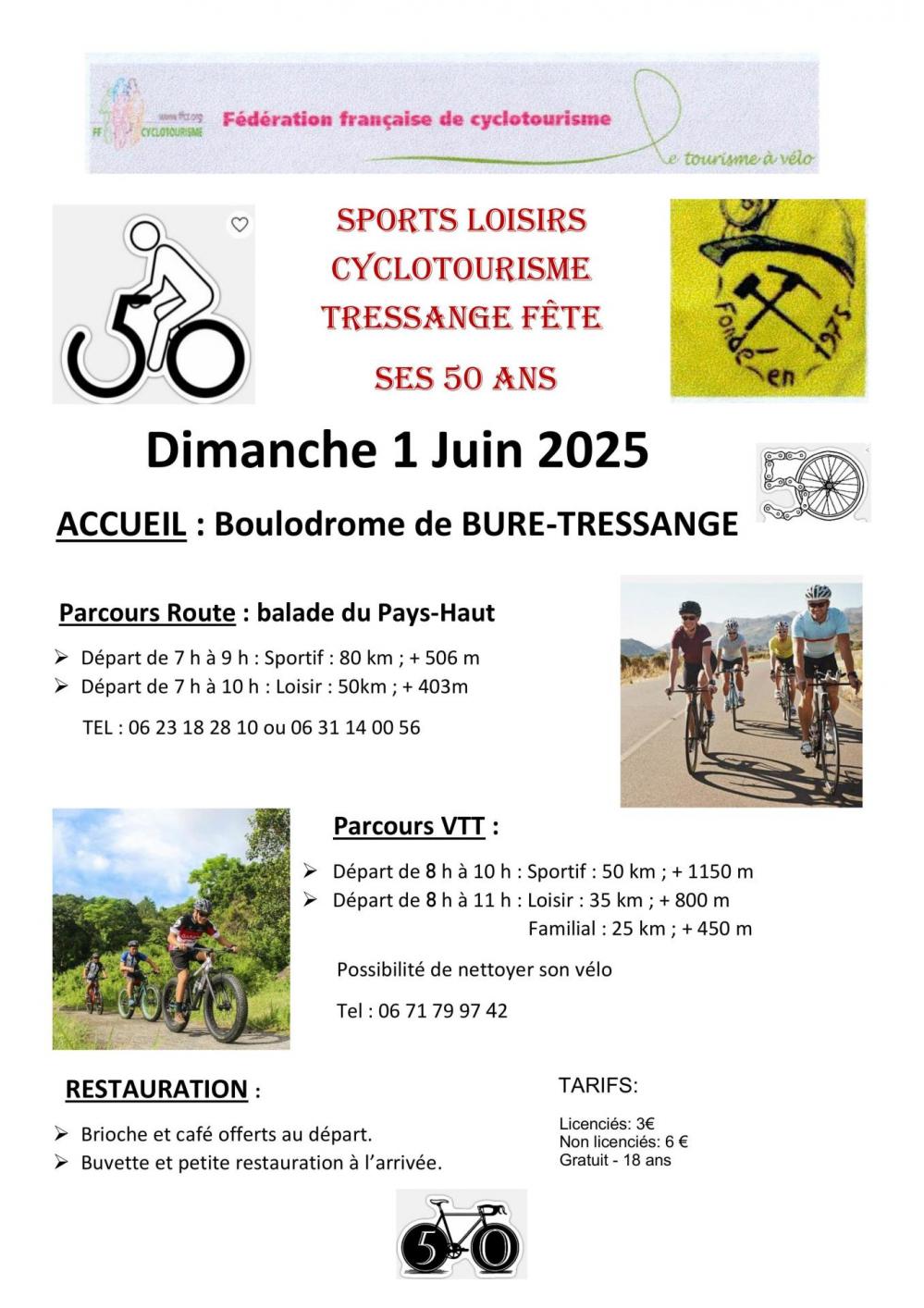 Cyclo et vtt a f tressange le 010625