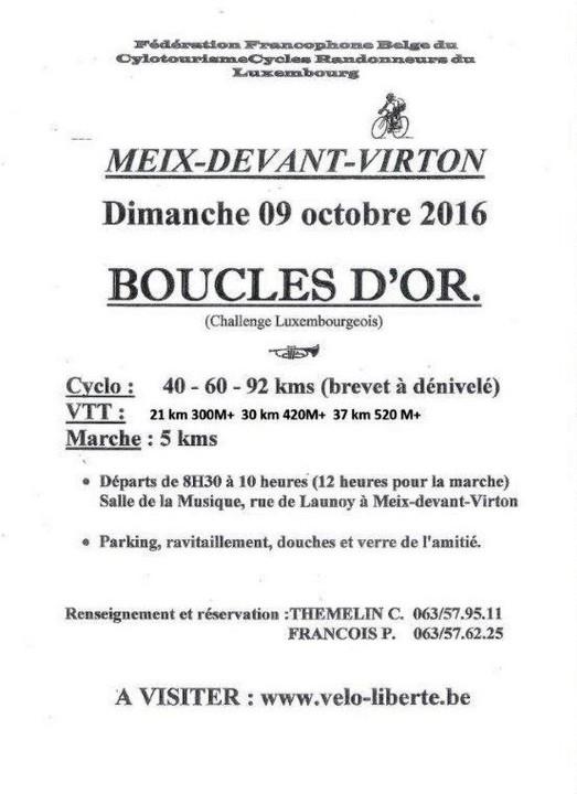 Cyclo vtt et marche a meix dvt virton le 091016