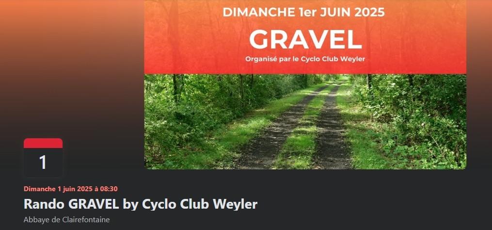 Rando gravel a clairfontaine le 010625