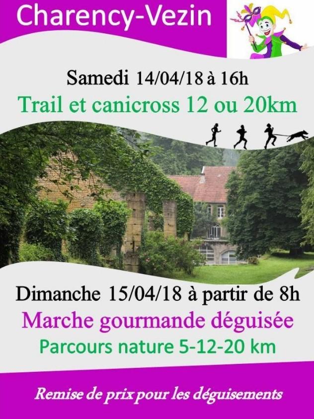 Trail et canicroos a charency vezin le samedi 140419
