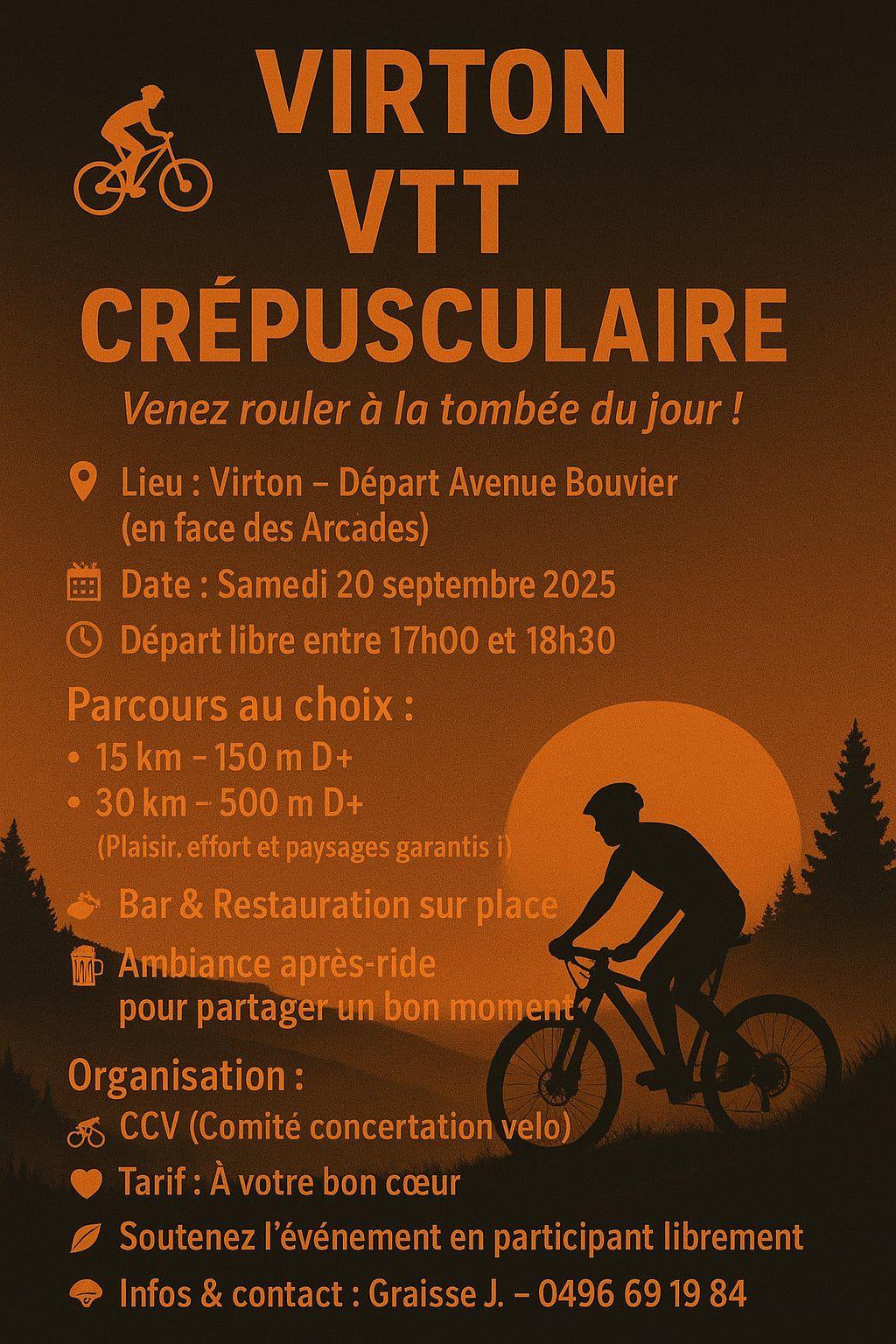 Vtt crepusculaire a virton le 200925