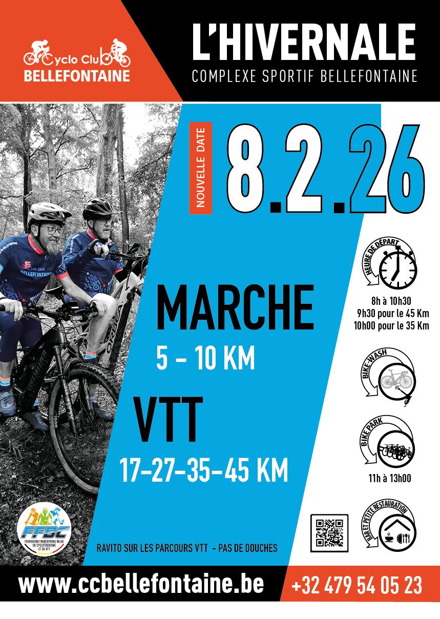 Vtt et marche a bellefontaine le 080226