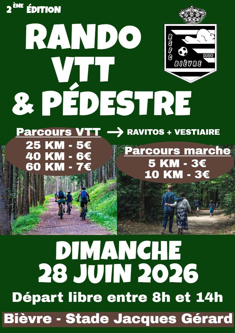 Vtt et marche a bievre le 250626