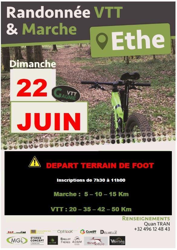 Vtt et marche a ethe le 220625