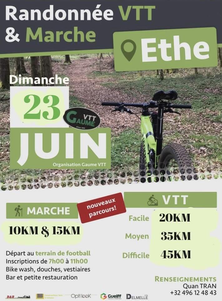 Vtt et marche a ethe le 230624