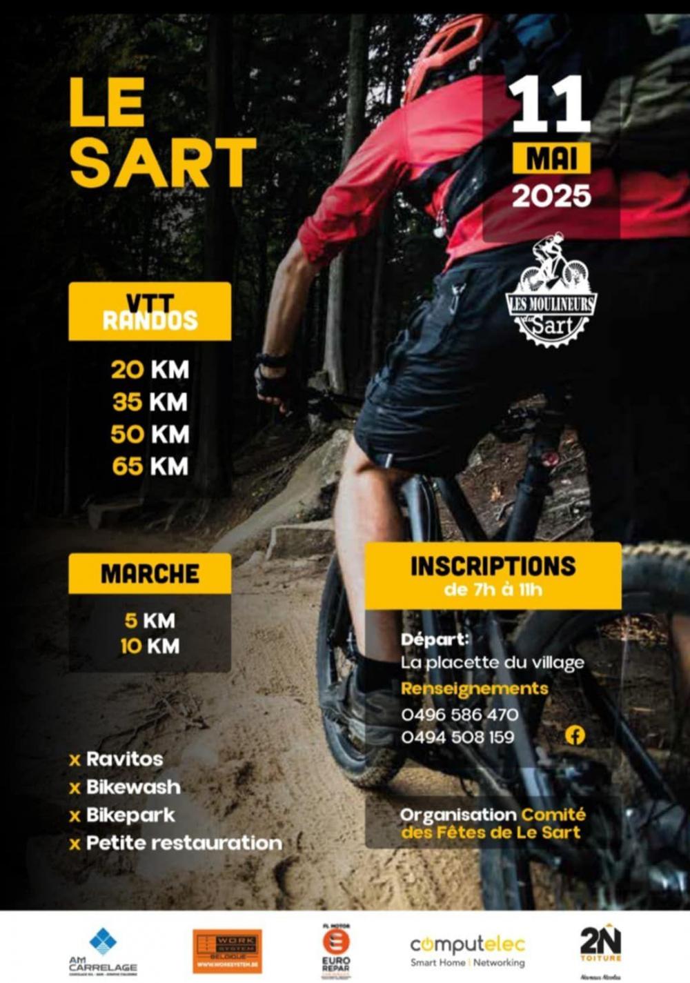 Vtt et marche a le sart le 110525