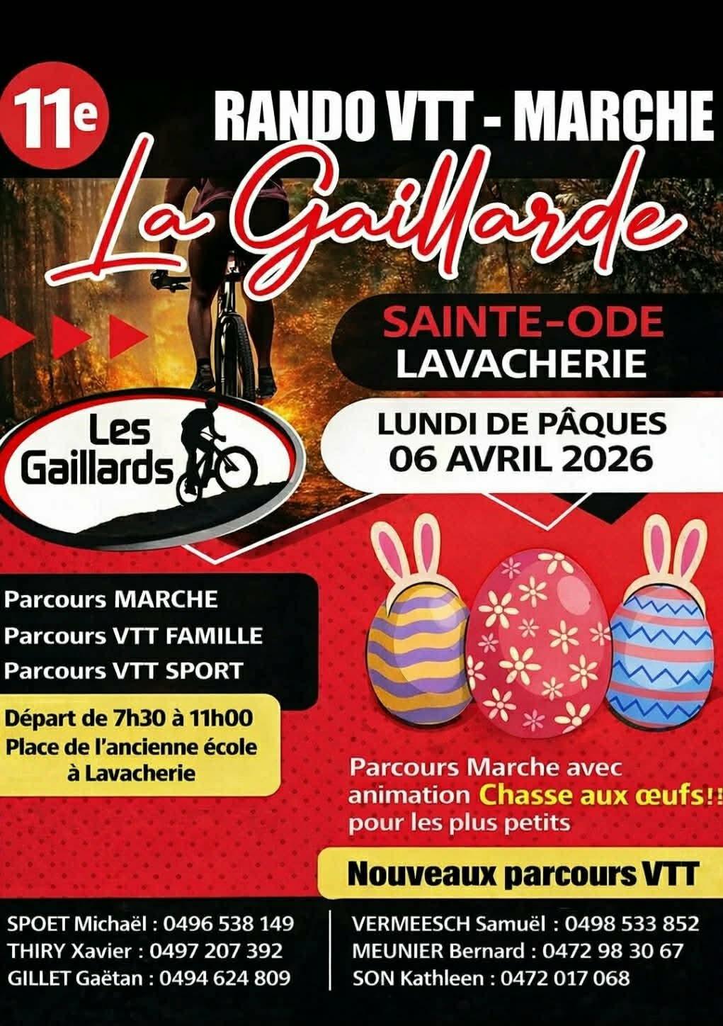 Vtt et marche a sainte ode lavacherie le 060426