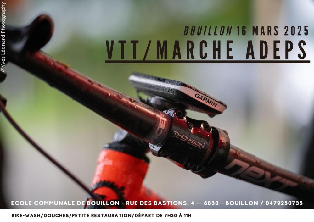 Vtt et marche adeps a bouillon le 160325