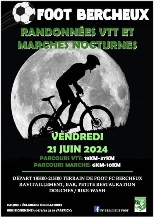 Vtt et marche nocturne a bercheux le 210627