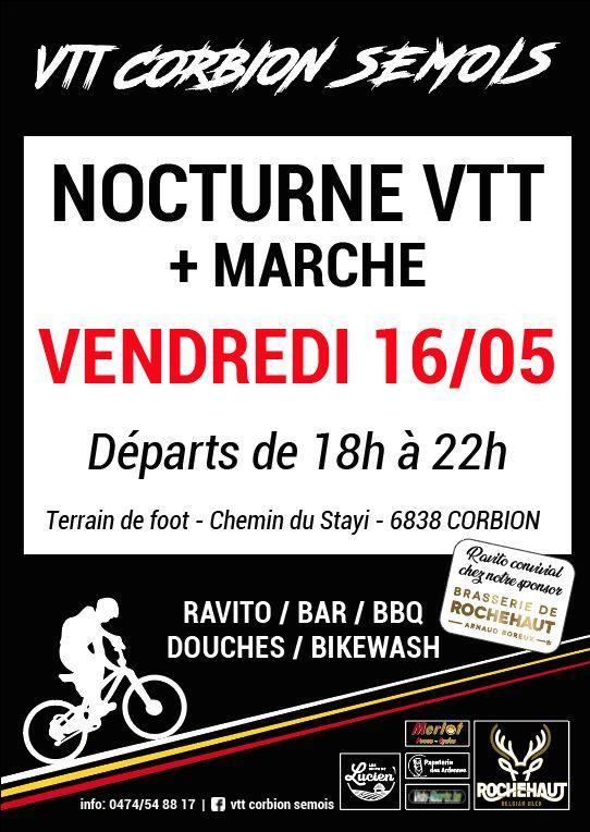 Vtt et marche nocturne a corbion le 160525