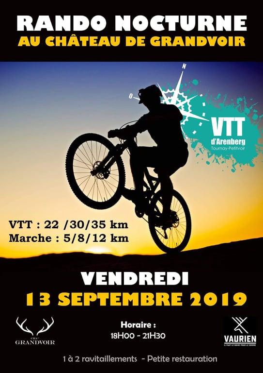 Vtt et marche nocturne a grandvoir le 130921