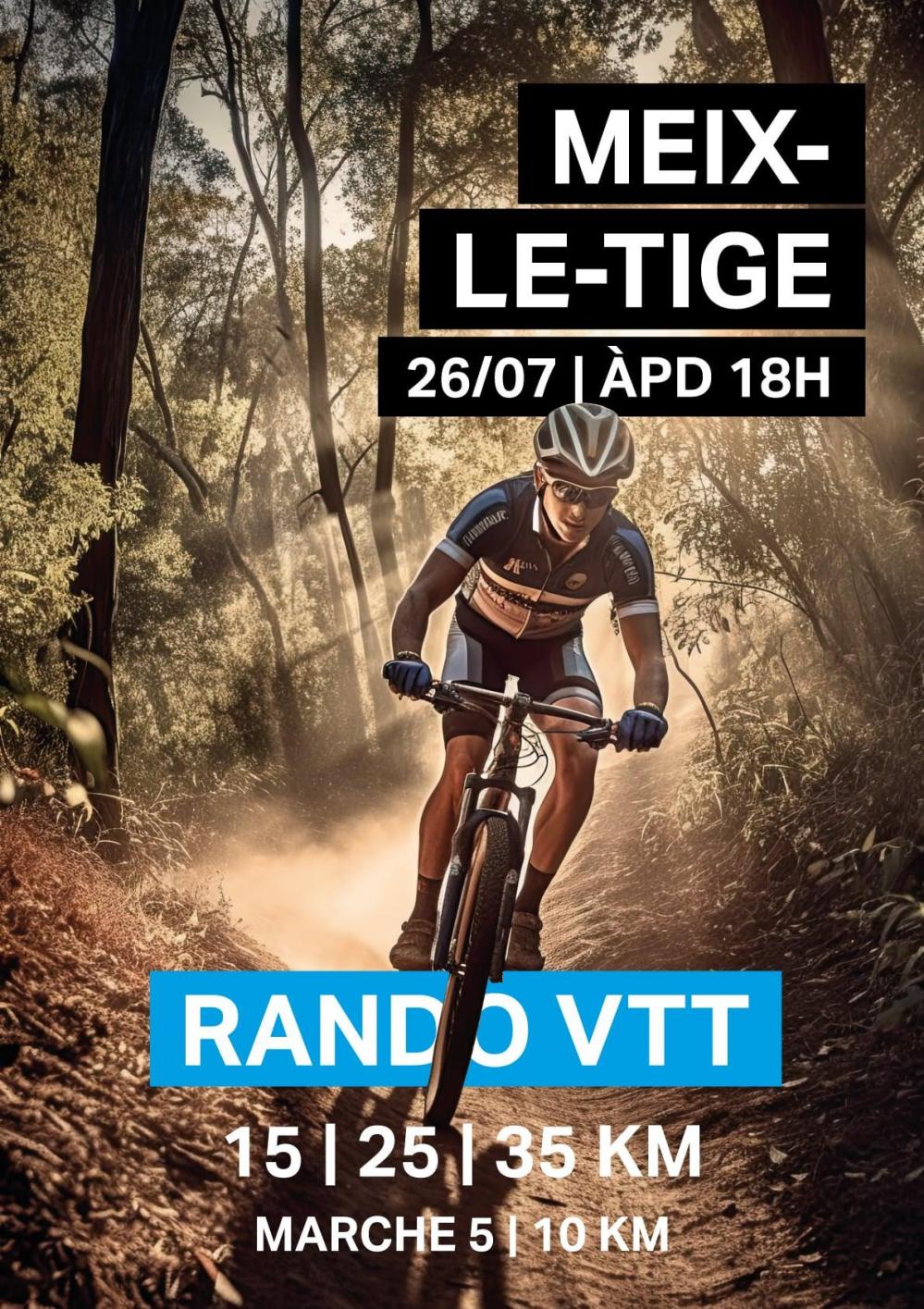 Vtt et marche nocturne a meix le tige le 260724