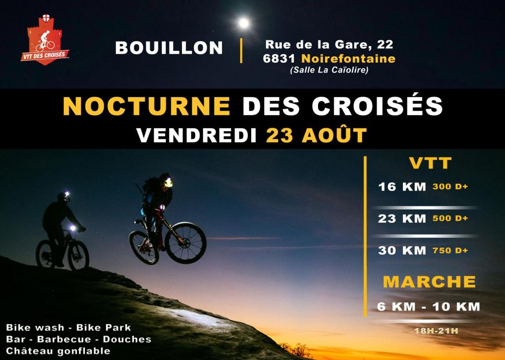 Vtt et marche nocturne a noirfontaine le 230824