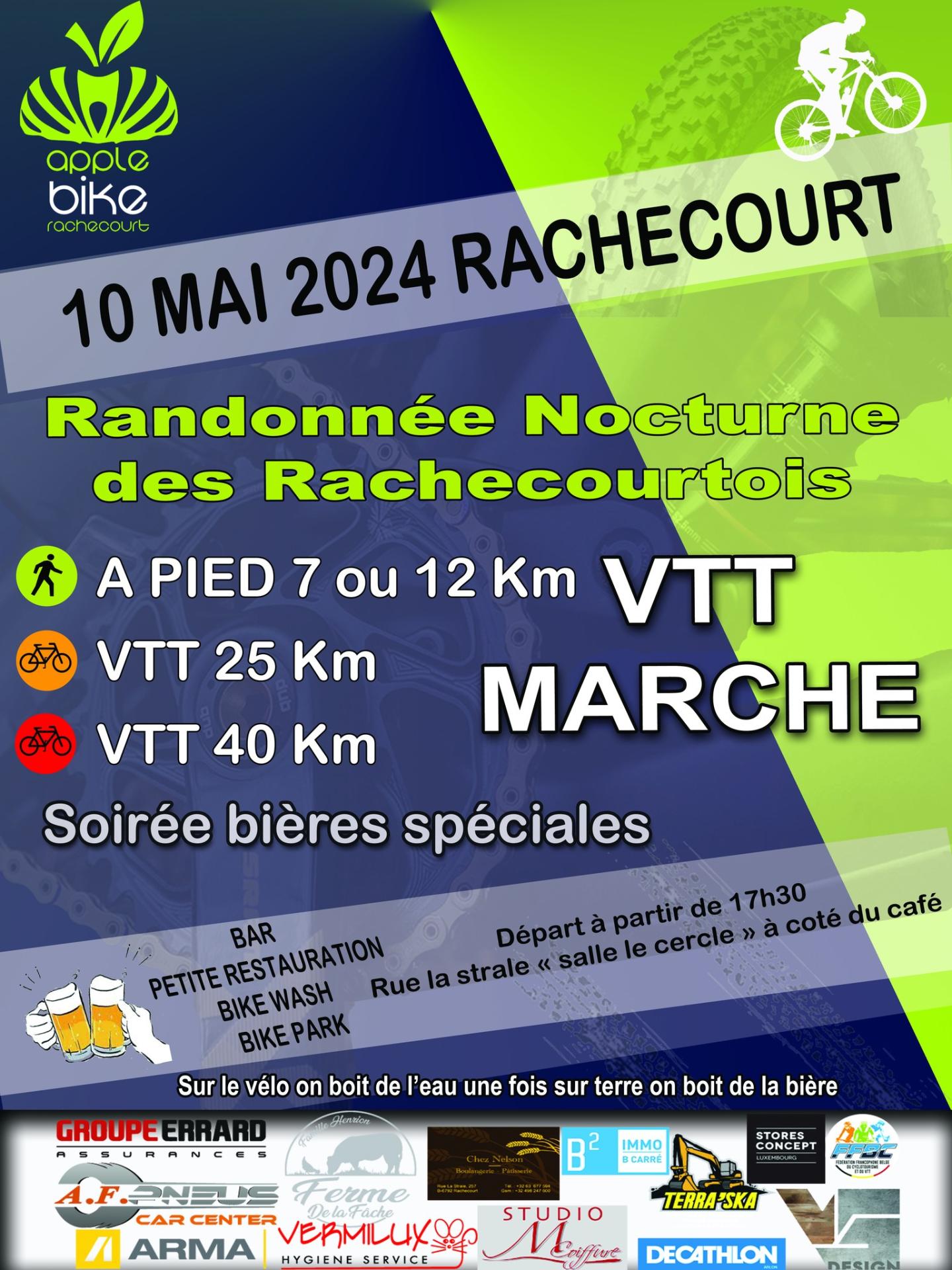 Vtt et marche nocturne a rachecourt le 100524