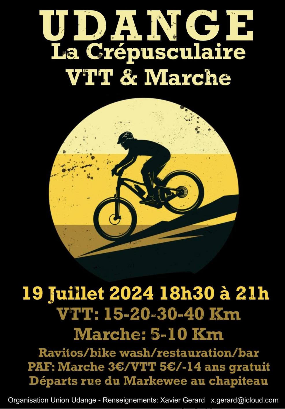 VTT et Marche nocturne à Udange le 190724