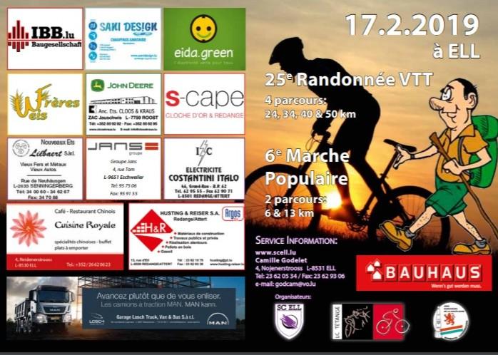 Vtt et marche populaire a ell gd de lux le 170219 p1