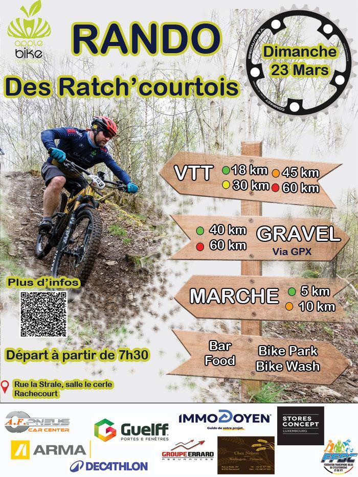 Vtt gravel et marche a rachecourt le 230325