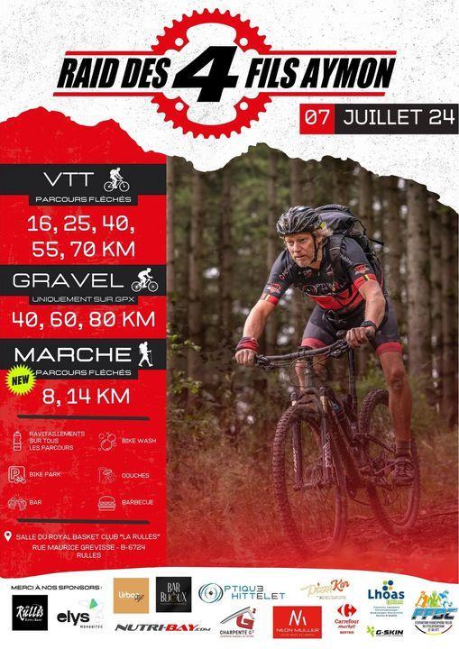 Vtt gravel et marche a rulles le 070724