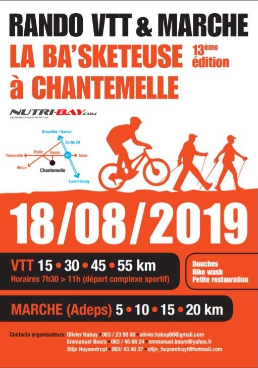 Vtt marche a chantemelle etalle le 180819