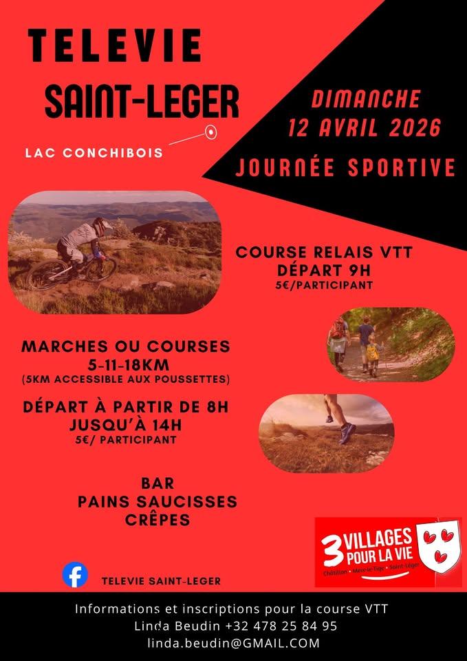 Vtt marche et course a saint leger le 120426